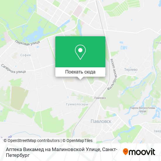 Карта Аптека Викамед на Малиновской Улице
