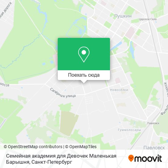 Карта Семейная академия для Девочек Маленькая Барышня