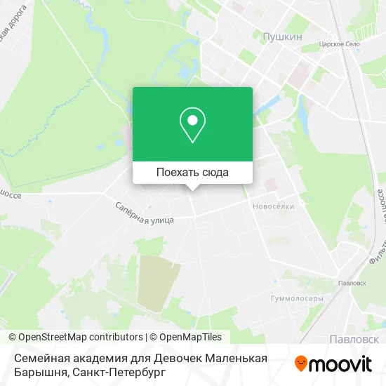 Карта Семейная академия для Девочек Маленькая Барышня