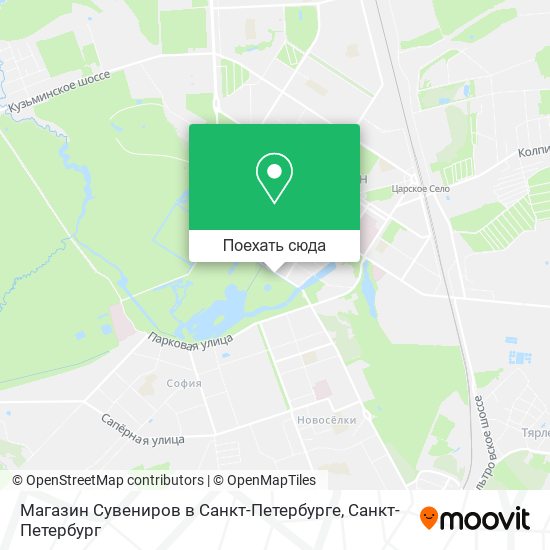 Карта Магазин Сувениров в Санкт-Петербурге