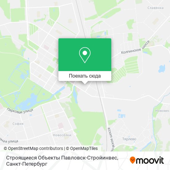 Карта Строящиеся Объекты Павловск-Стройинвес