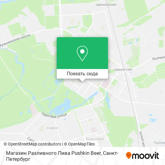 Карта Магазин Разливного Пива Pushkin Beer