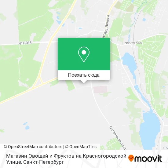Карта Магазин Овощей и Фруктов на Красногородской Улице