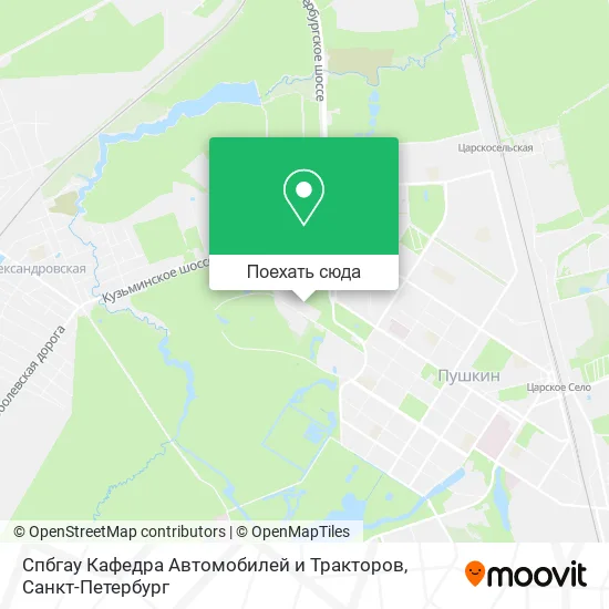 Карта Спбгау Кафедра Автомобилей и Тракторов
