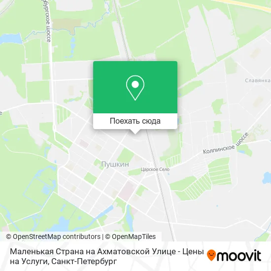 Карта Маленькая Страна на Ахматовской Улице - Цены на Услуги