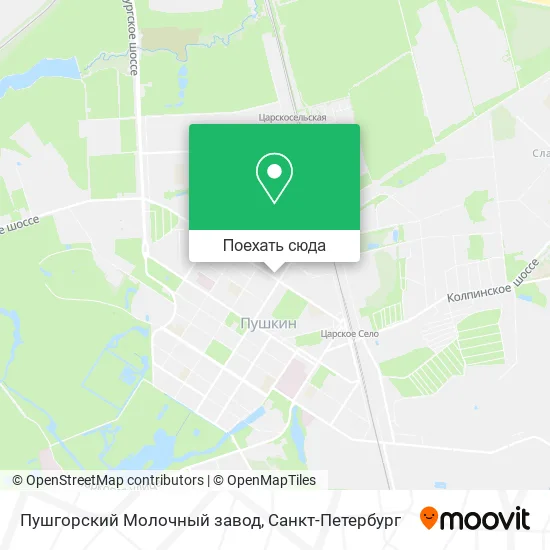 Карта Пушгорский Молочный завод