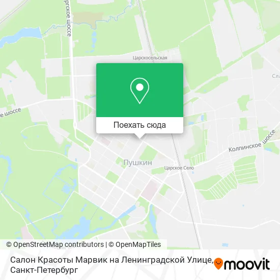 Карта Салон Красоты Марвик на Ленинградской Улице