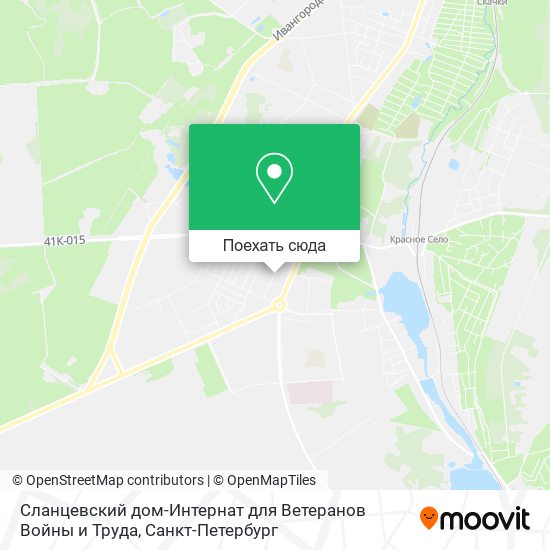 Карта Сланцевский дом-Интернат для Ветеранов Войны и Труда