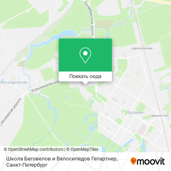 Карта Школа Беговелов и Велосипедов Гепартнер