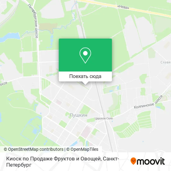 Карта Киоск по Продаже Фруктов и Овощей