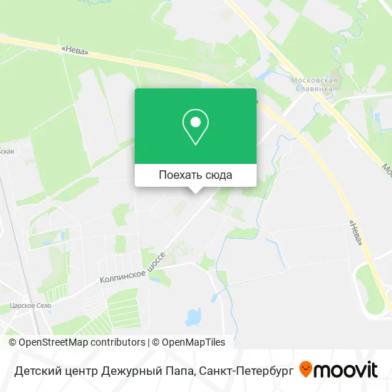 Карта Детский центр Дежурный Папа