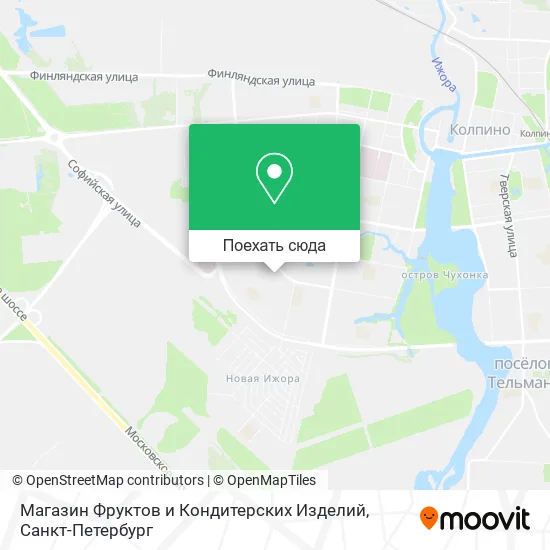 Карта Магазин Фруктов и Кондитерских Изделий