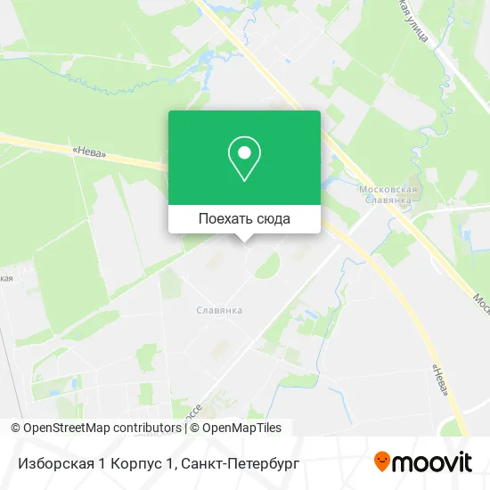 Карта Изборская 1 Корпус 1
