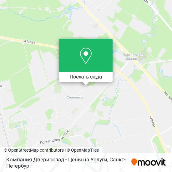 Карта Компания Дверисклад - Цены на Услуги