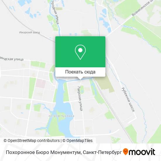 Карта Похоронное Бюро Монументум