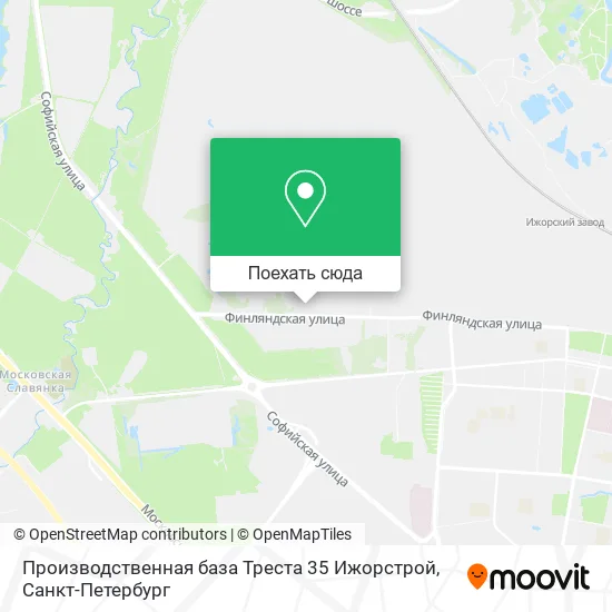 Карта Производственная база Треста 35 Ижорстрой