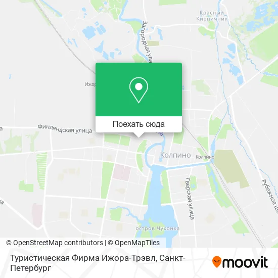 Карта Туристическая Фирма Ижора-Трэвл