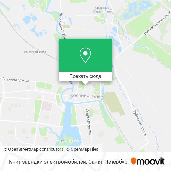 Карта Пункт зарядки электромобилей