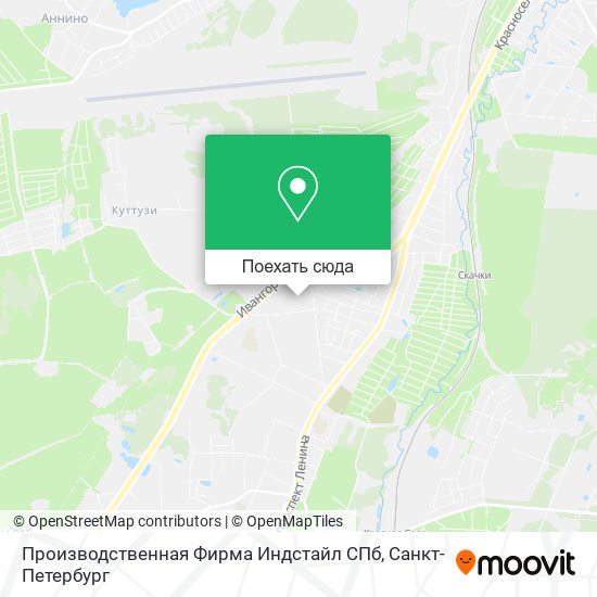 Карта Производственная Фирма Индстайл СПб