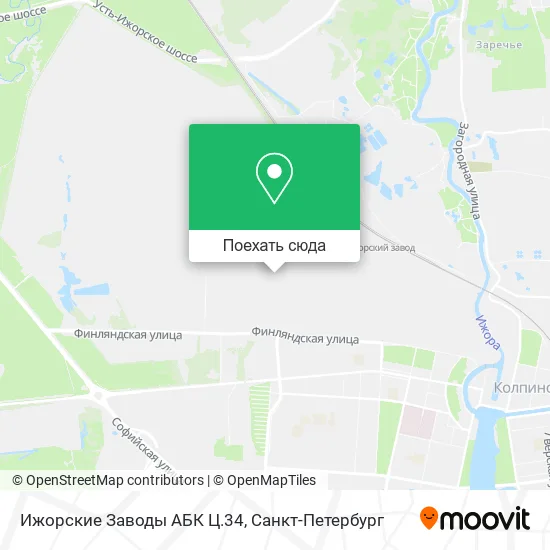 Карта Ижорские Заводы АБК Ц.34