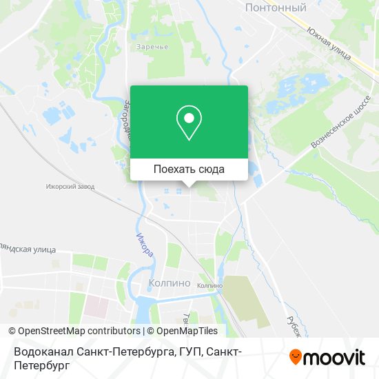 Карта Водоканал Санкт-Петербурга, ГУП