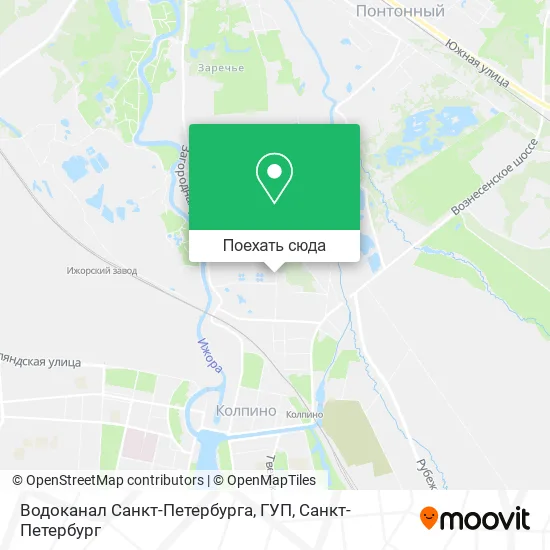 Карта Водоканал Санкт-Петербурга, ГУП