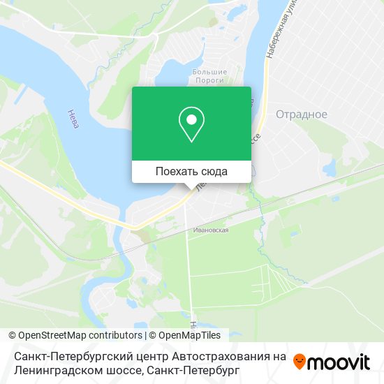 Карта Санкт-Петербургский центр Автострахования на Ленинградском шоссе