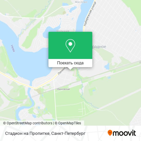 Карта Стадион на Пропитке