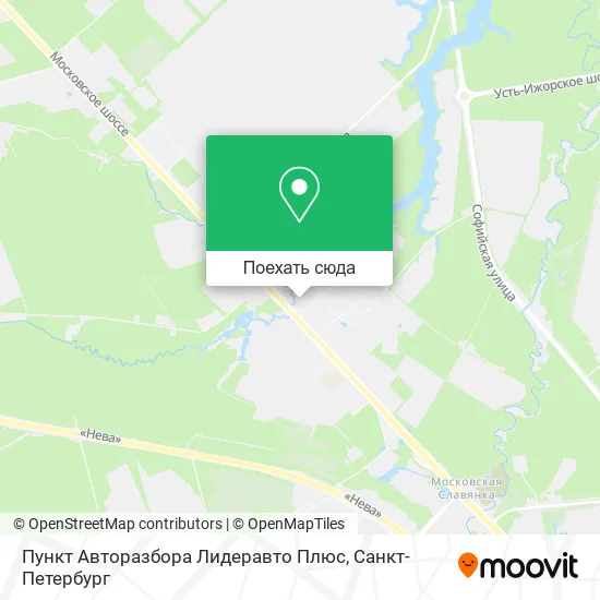 Карта Пункт Авторазбора Лидеравто Плюс
