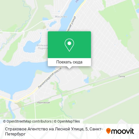 Карта Страховое Агентство на Лесной Улице, 5