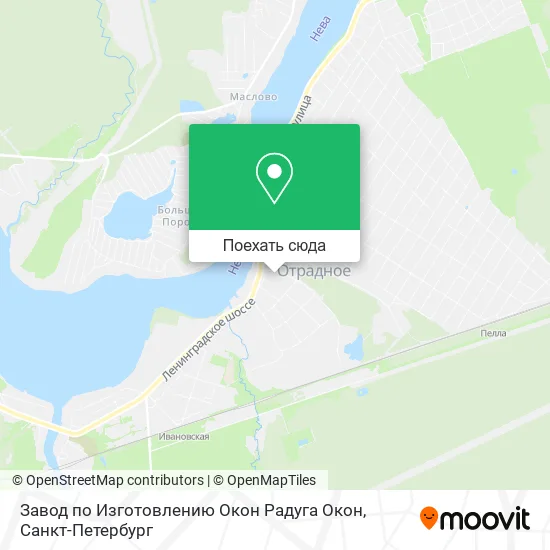 Карта Завод по Изготовлению Окон Радуга Окон