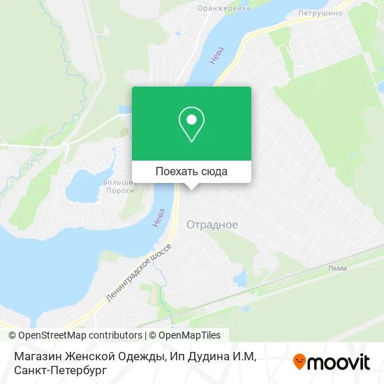 Карта Магазин Женской Одежды, Ип Дудина И.М