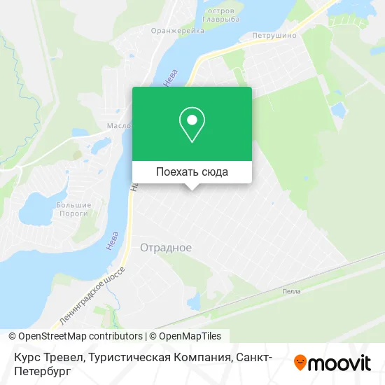 Карта Курс Тревел, Туристическая Компания