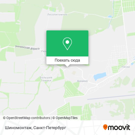 Карта Шиномонтаж