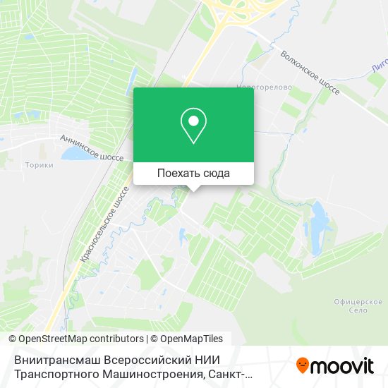 Карта Вниитрансмаш Всероссийский НИИ Транспортного Машиностроения