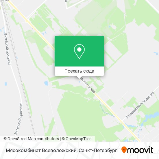 Карта Мясокомбинат Всеволожский