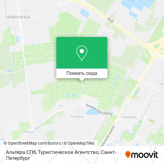 Карта Альтера СПб, Туристическое Агентство
