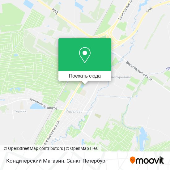 Карта Кондитерский Магазин
