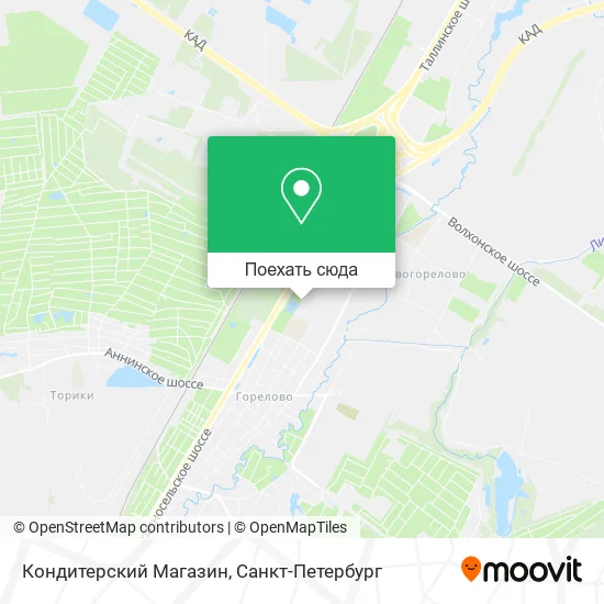 Карта Кондитерский Магазин