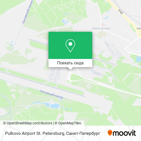 Карта Pulkovo Airport St. Petersburg