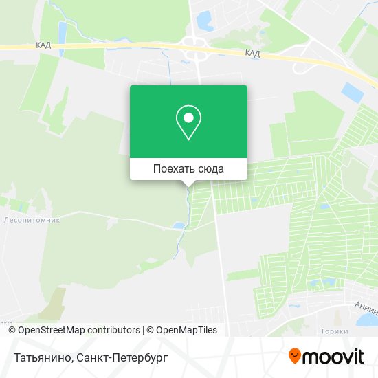 Карта Татьянино