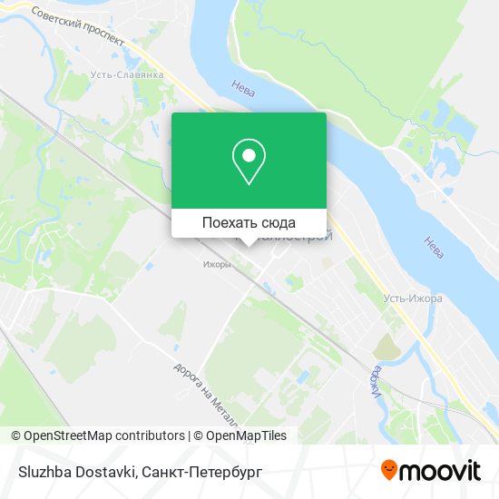 Карта Sluzhba Dostavki