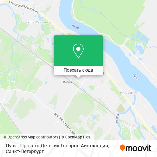 Карта Пункт Проката Детских Товаров Аистландия
