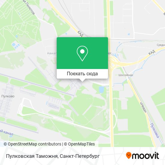 Карта Пулковская Таможня