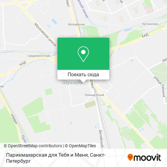 Карта Парикмахерская для Тебя и Меня