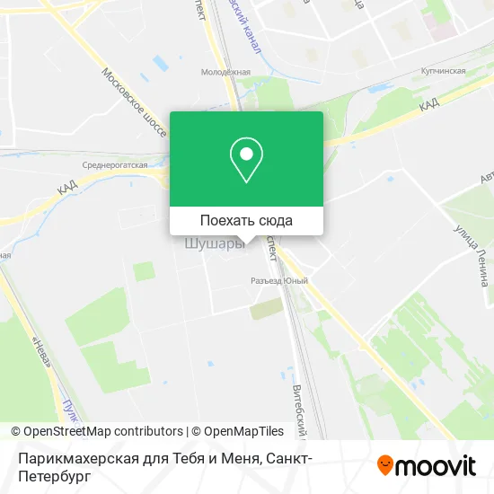 Карта Парикмахерская для Тебя и Меня