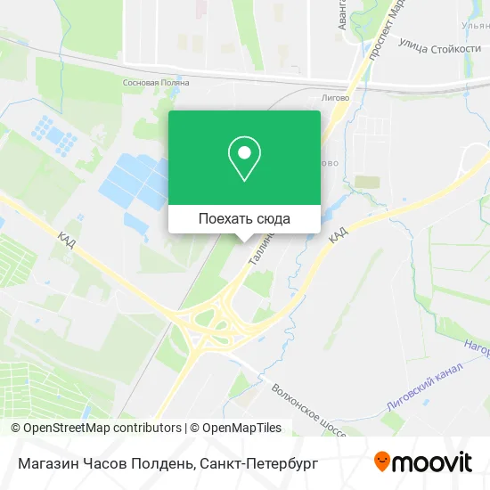 Карта Магазин Часов Полдень