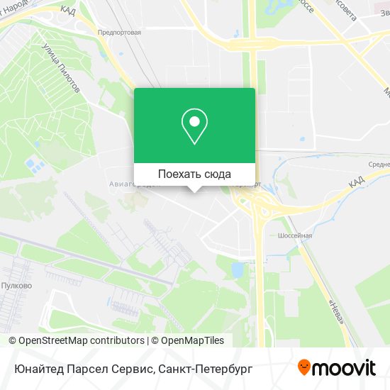 Карта Юнайтед Парсел Сервис