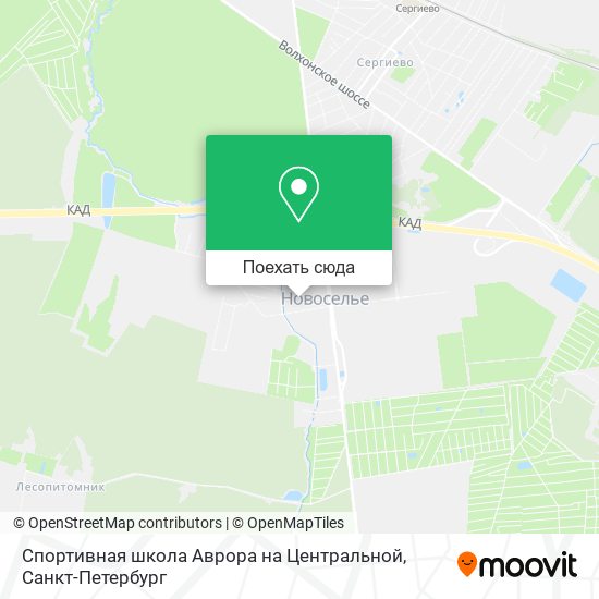 Карта Спортивная школа Аврора на Центральной