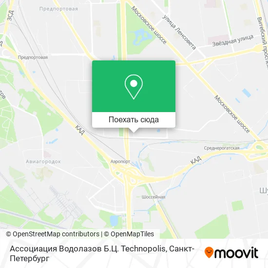 Карта Ассоциация Водолазов Б.Ц. Technopolis